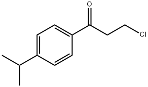 1-Propanone, 3-chloro-1-[4-(1-methylethyl)phenyl]- 구조식 이미지