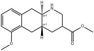 (4aR,10aR)-methyl 6-methoxy-1-propyl-1,2,3,4,4a,5,10,10a-octahydrobenzo[g]quinoline-3-carboxylate Structure