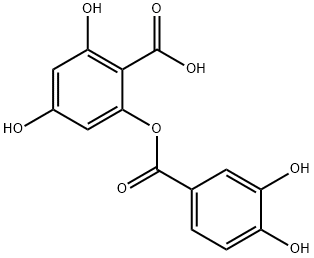 2-(3,4-dihydroxybenzoyloxy)-4,6-dihydroxybenzoic acid Structure