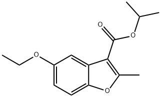 isopropyl 5-ethoxy-2-methylbenzofuran-3-carboxylate Structure