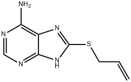 8-Allylsulfanyl-9H-purin-6-ylamine Structure