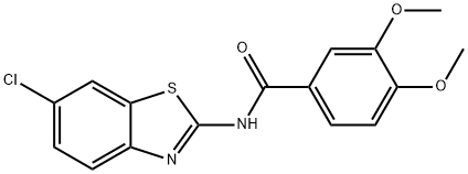 N-(6-chlorobenzo[d]thiazol-2-yl)-3,4-dimethoxybenzamide Structure