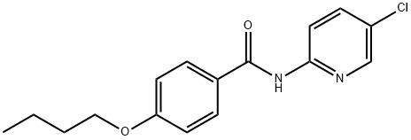 4-butoxy-N-(5-chloro-2-pyridinyl)benzamide 구조식 이미지