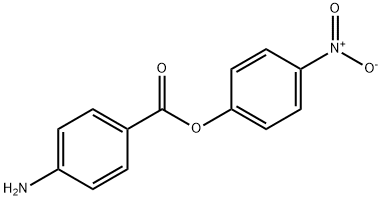 Benzoic acid, 4-amino-,4-nitrophenyl ester Structure