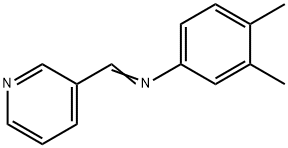 (3,4-dimethylphenyl)(3-pyridinylmethylene)amine Structure