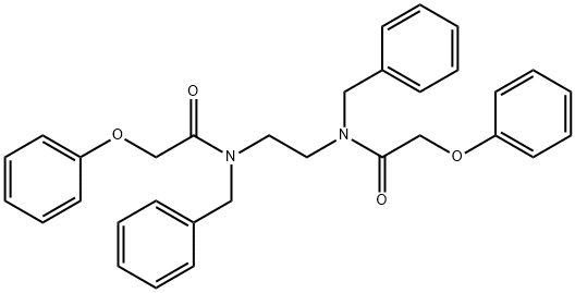 N,N'-1,2-ethanediylbis(N-benzyl-2-phenoxyacetamide) 구조식 이미지