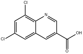6,8-dichloro-quinoline-3-carboxylic acid 구조식 이미지