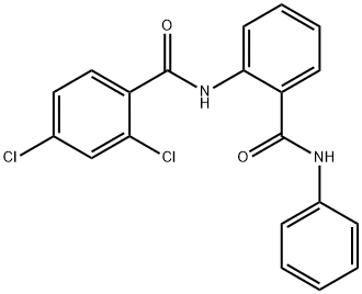 2,4-dichloro-N-[2-(phenylcarbamoyl)phenyl]benzamide 구조식 이미지