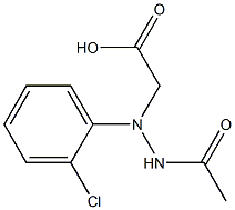 N-acetylamino-DL-2-Chlorophenylglycine 구조식 이미지