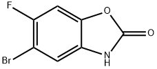 5-Bromo-6-fluoro-3H-benzooxazol-2-one Structure