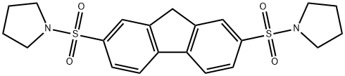 2,7-bis(pyrrolidin-1-ylsulfonyl)-9H-fluorene Structure