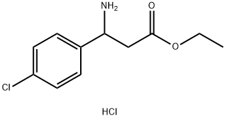 Ethyl 3-amino-3-(4-chlorophenyl)propanoate, HCl Structure
