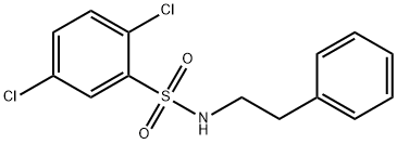 2,5-dichloro-N-(2-phenylethyl)benzenesulfonamide 구조식 이미지