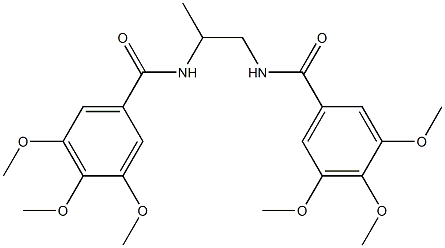 N,N'-1,2-propanediylbis(3,4,5-trimethoxybenzamide) 구조식 이미지