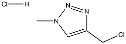 4-(chloromethyl)-1-methyl-1H-1,2,3-triazole hydrochloride 구조식 이미지