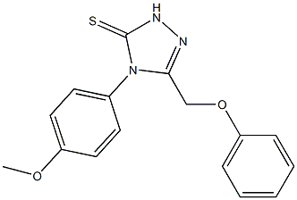 4-(4-methoxyphenyl)-3-(phenoxymethyl)-1H-1,2,4-triazole-5-thione 구조식 이미지