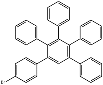 1-(4-Bromophenyl)-2,3,4,5-tetraphenylbenzene Structure