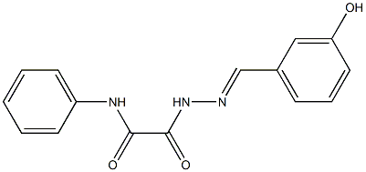 N'-[(E)-(3-hydroxyphenyl)methylideneamino]-N-phenyloxamide Structure