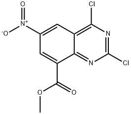 methyl 2,4-dichloro-6-nitroquinazoline-8-carboxylate Structure