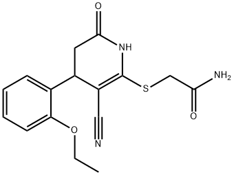 2-((3-cyano-4-(2-ethoxyphenyl)-6-oxo-1,4,5,6-tetrahydropyridin-2-yl)thio)acetamide Structure