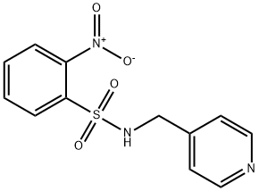 2-nitro-N-(pyridin-4-ylmethyl)benzenesulfonamide 구조식 이미지