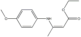 2-Butenoicacid, 3-[(4-methoxyphenyl)amino]-, ethyl ester 구조식 이미지