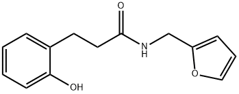 N-(furan-2-ylmethyl)-3-(2-hydroxyphenyl)propanamide Structure