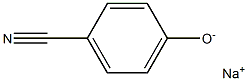 Benzonitrile, 4-hydroxy-, sodium salt Structure