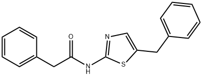 N-(5-benzylthiazol-2-yl)-2-phenylacetamide Structure