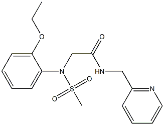 2-(2-ethoxy-N-methylsulfonylanilino)-N-(pyridin-2-ylmethyl)acetamide Structure