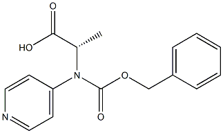 N-Cbz-(4-Pyridyl)-RS-Alanine 구조식 이미지