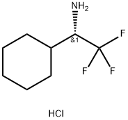 (S)-1-cyclohexyl-2,2,2-trifluoroethan-1-amine hydrochloride Structure