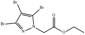 (3,4,5-tribromo-pyrazol-1-yl)-acetic acid ethyl ester Structure