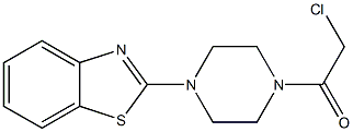 1-[4-(1,3-benzothiazol-2-yl)piperazin-1-yl]-2-chloroethanone 구조식 이미지