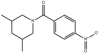 (3,5-dimethylpiperidin-1-yl)-(4-nitrophenyl)methanone Structure