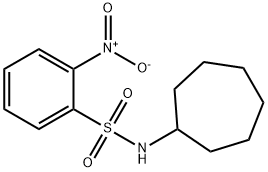 N-Cycloheptyl-2-nitrobenzenesulfonamide, 97% 구조식 이미지