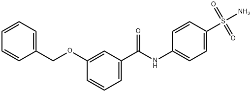 3-(benzyloxy)-N-(4-sulfamoylphenyl)benzamide 구조식 이미지