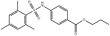 propyl 4-[(2,4,6-trimethylphenyl)sulfonylamino]benzoate Structure