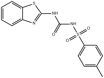 2-[({[(4-methylphenyl)sulfonyl]amino}carbonyl)amino]-1,3-benzothiazole Structure