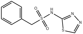 1-phenyl-N-(1,3,4-thiadiazol-2-yl)methanesulfonamide 구조식 이미지