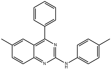 6-methyl-4-phenyl-N-(p-tolyl)quinazolin-2-amine 구조식 이미지