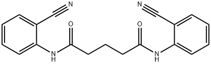 N,N'-bis(2-cyanophenyl)pentanediamide Structure