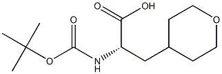 (2S)-2-{[(tert-butoxy)carbonyl]amino}-3-(oxan-4-yl)propanoic acid 구조식 이미지