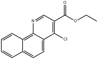 Benzo[h]quinoline-3-carboxylic acid, 4-chloro-, ethyl ester Structure