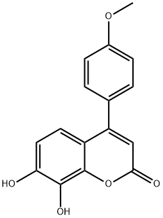 7,8-dihydroxy-4-(4-methoxyphenyl)-2H-chromen-2-one Structure