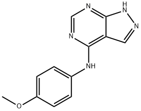 N-(4-methoxyphenyl)-1H-pyrazolo[3,4-d]pyrimidin-4-amine Structure