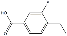 4-Ethyl-3-fluorobenzoic acid Structure