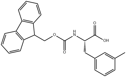 N-Fmoc-DL-3-methylPhenylalanine 구조식 이미지