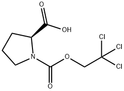 1,2-Pyrrolidinedicarboxylic acid, 1-(2,2,2-trichloroethyl) ester, (2S)- 구조식 이미지