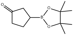 3-(4,4,5,5-TETRAMETHYL-1,3,2-DIOXABOROLAN-2-YL)CYCLOPENTANONE Structure